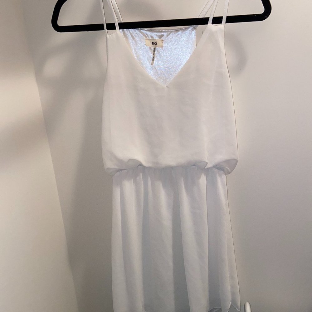 Tobi Strap White Dress